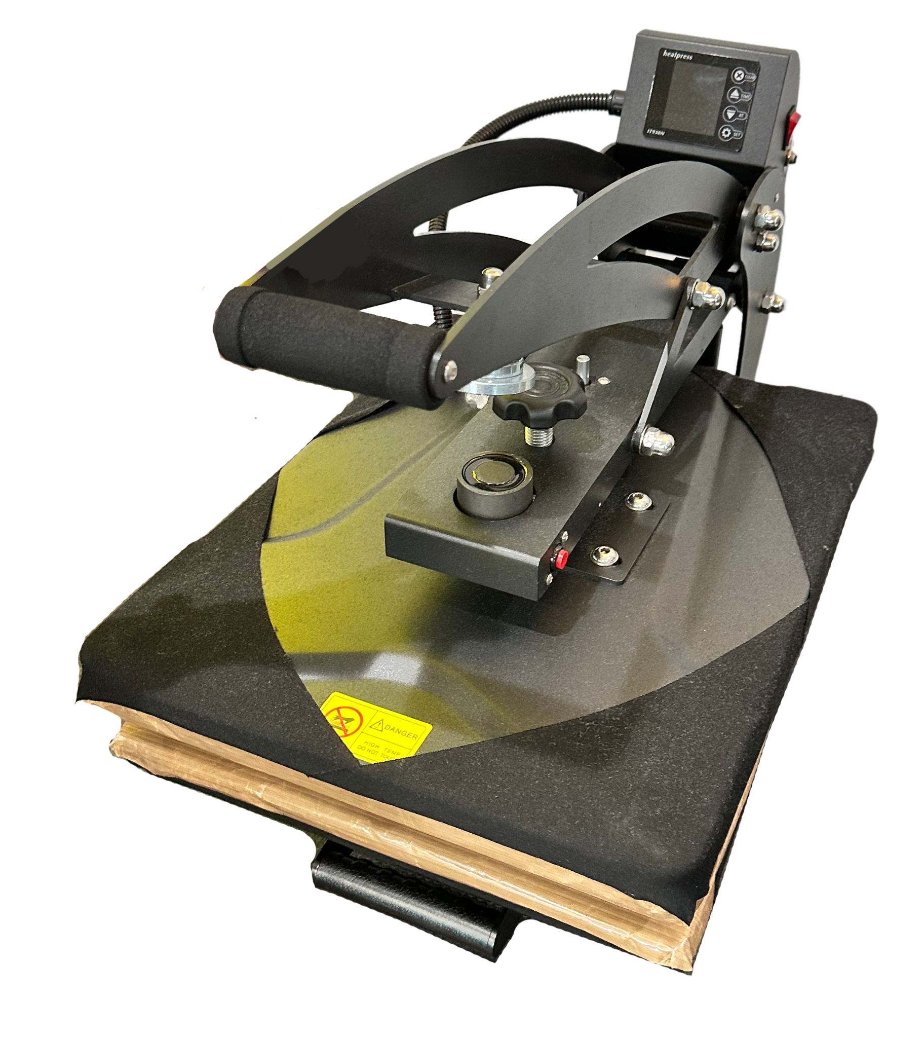 Top view of the Alien Press AP2 commercial clam heat press